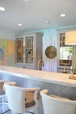 Elegant Poolside Cabana Bar — Kitchen Remodeling project by Compass Design, LLC