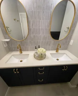 Vanity Refacing for Bathrooms — Kitchen Remodeling project by Emerald City Custom Cabinets