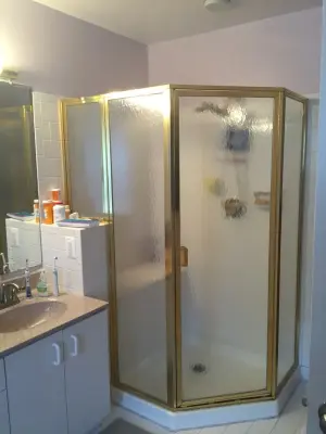 Roland Park Restroom — Kitchen Remodeling project by Whitney Garrett / Kenwood Kitchens