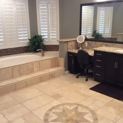 bathroom renovation — Kitchen Remodeling project by Amos Tile LV