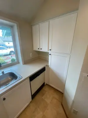 Custom Cabinet Painting for a Small Kitchen Update — Kitchen Remodeling project by Emerald City Custom Cabinets