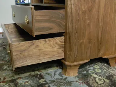 American Black Walnut Media Cabinet by Texas Woodworks