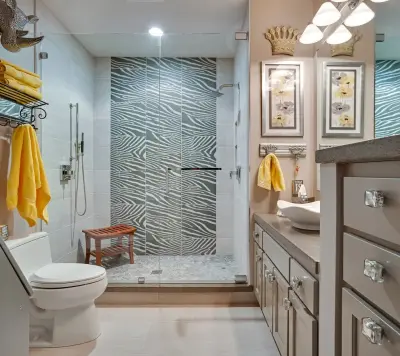 Lakeville Crystal Hills Bathroom Renovation — Kitchen Remodeling project by Sarah Bernardy Design, LLC