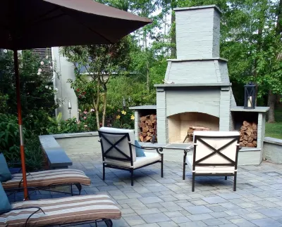 Outdoor Room and Fireplace Design — Landscape Design project by Artscape Land Design