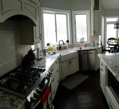 Classic White Kitchen - Bristol, IN — Kitchen Remodeling project by Leatherman Supply Inc