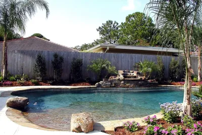 Beach Entrance Pool Design — Landscape Design project by Artscape Land Design