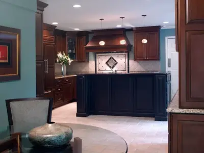 Culinary Space with Detailed Tile Backsplash — Kitchen Remodeling project by Lorrien Homes & Remodeling