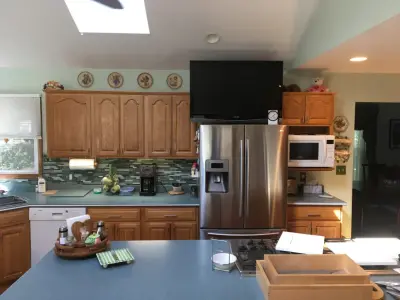 Classic Kitchen Renovation in Snow White with Walnut Glaze — Kitchen Remodeling project by Kitchen Solvers Of Grayslake