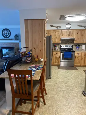 Rustic Brown Hickory Traditional Kitchen Renovation — Kitchen Remodeling project by Kitchen Solvers Of Eau Claire