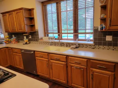 Two-Tone Color Transitional Kitchen Renovation — Kitchen Remodeling project by Kitchen Solvers Of Fort Wayne & Toledo