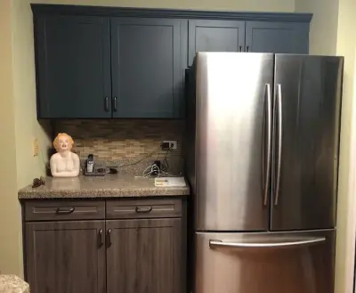 Two-Tone Kitchen Remodel Transition — Kitchen Remodeling project by Kitchen Solvers Of Grayslake