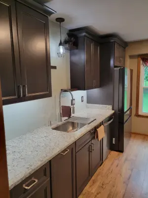 New Slate Cabinet Transitional Kitchen Renovation — Kitchen Remodeling project by Kitchen Solvers Of Spring Hill