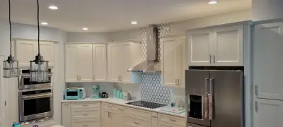 Kitchen Renovation Featuring New White Shaker Cabinet Doors — Kitchen Remodeling project by Kitchen Solvers Of Orlando