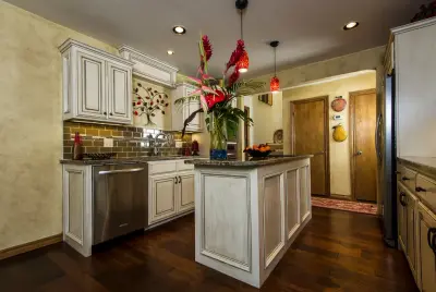 Transitional Glass-Front Kitchen — Kitchen Remodeling project by Heritage Renovations