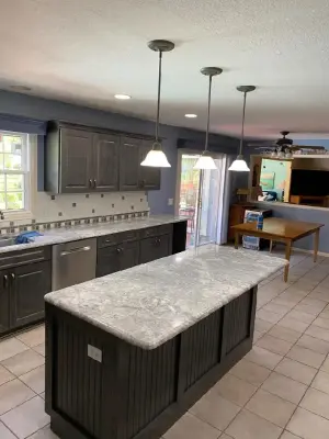 Shale-Finished Transitional Kitchen Upgrade — Kitchen Remodeling project by Kitchen Solvers Of Fort Wayne & Toledo