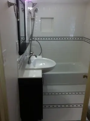 Upper Level Restroom — Kitchen Remodeling project by Bassett Home Services LLC