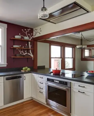 Oakland's Quirky Artisans Kitchen — Kitchen Remodeling project by Custom Kitchens By John Wilkins, Inc.