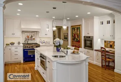 Azure and Ivory Culinary Space — Kitchen Remodeling project by Covenant Kitchens & Baths, Inc.