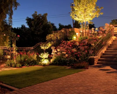 Landscape Lighting — Landscape Design project by Rue Group, Inc. / Kathryn Rue, Landscape Architect