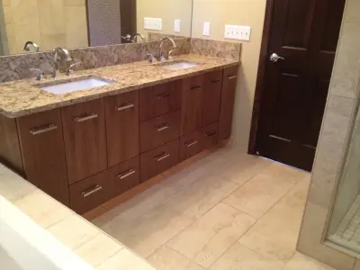 Master Bathroom Renovation on Comstock Lane, Plymouth, MN — Kitchen Remodeling project by Sarah Bernardy Design, LLC