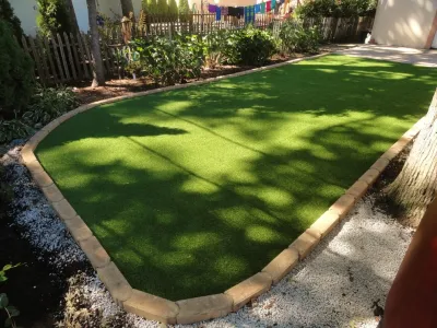 Soft Turf Landscape Edging — Landscape Design project by RugZoom Synthetic Grass & Landscaping