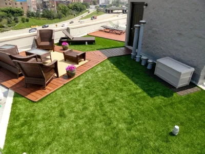 Turf Roof — Landscape Design project by RugZoom Synthetic Grass & Landscaping