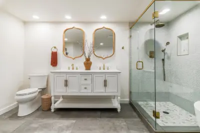 Basement Bathroom Construction in Seattle WA by Level Up Construction & Remodeling