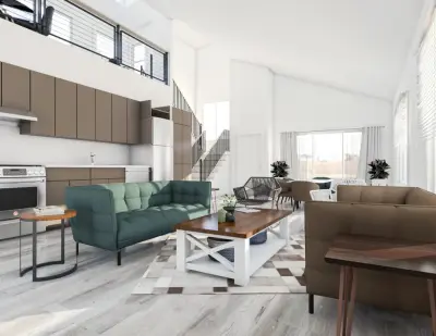Waco's Contemporary Blue Craftsman - Single Family Residence - 1,300 sqft by Small House Solutions