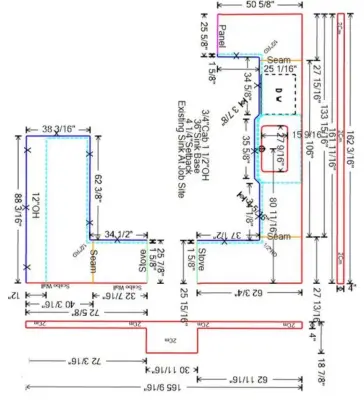 Countertop design template by Grain & Steel Contracting LLC