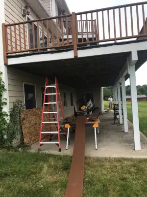 Trex Select Re-Deck with Trex Gutter System — Home Renovation & Remodeling Services project by A&M Property Restoration