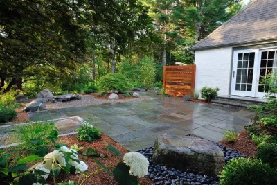 Concord, MA -Asian Viewing Garden by Sallie Hill Design, Landscape Architect