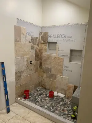 Kershaw personalized shower — Home Renovation & Remodeling Services project by Aspenleaf Remodeling And Construction, Llc