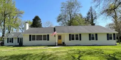 Stunning renovation! This brick ranch house got a new coat of paint on the bricks — Home Renovation & Remodeling Services project by Ayala Painting, LLC