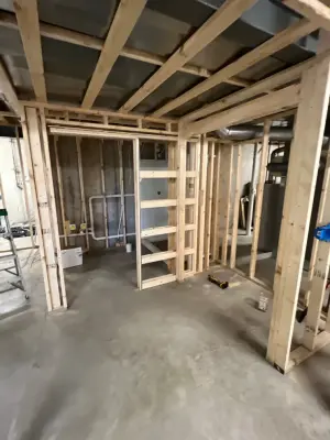 Basement Structure Framing by IMG Construction Services