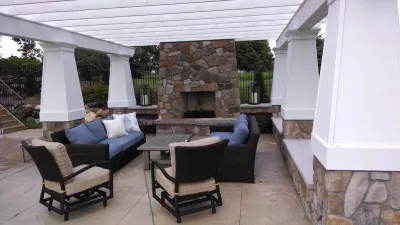 Poolside Pergola — Landscape Design project by Savanna Designs, Inc.