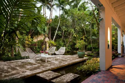 Sanchez Residence Water Garden — Landscape Design project by Savino Miller Design Studio in Miami Beach