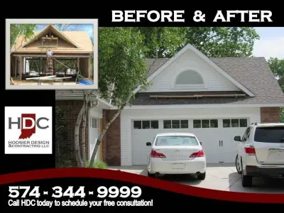Then and Now — Home Renovation & Remodeling Services project by Hoosier Design & Contracting