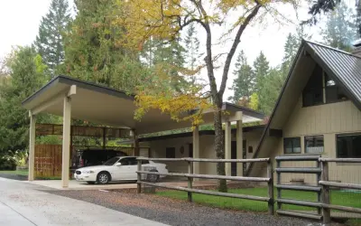 A-Frame Home Carport and Front Entry — Home Renovation & Remodeling Services project by Matt White, Neil Kelly Company