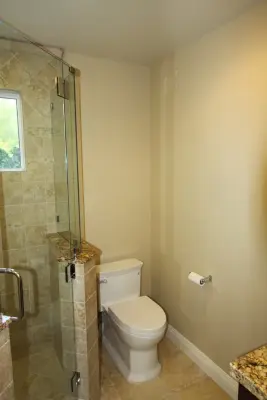 Modern Bathroom Renovation — Home Renovation & Remodeling Services project by Nunley Custom Homes