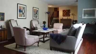 Modern Lounge Space — Home Renovation & Remodeling Services project by Harte Remodels, LLC