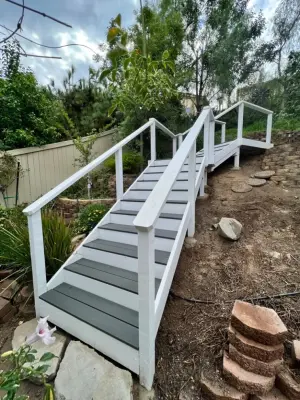 Personalized Composite Outdoor Steps — Home Renovation & Remodeling Services project by AJM Construction & Repairs