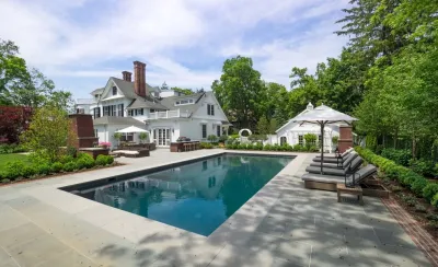 Pool and Outdoor Environments for Historic Home — Landscape Design project by Sean Jancski Landscape Architects LLC