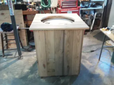 Personalized rain barrel covers — Home Renovation & Remodeling Services project by Burris & Associates, LLC