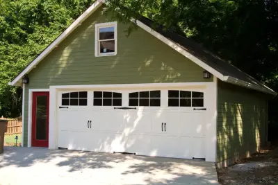 Inglewood Double Door Garage — Home Renovation & Remodeling Services project by Stratton Exteriors