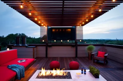 Rooftop Patio by Austin Outdoor Design