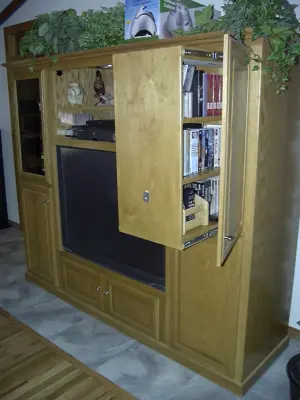Media Hubs — Home Renovation & Remodeling Services project by Aikins Custom Woodwork