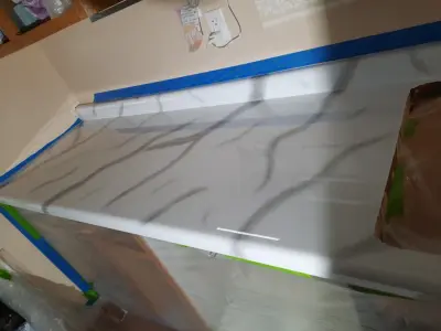 Epoxy surfaces and kitchen islands — Home Renovation & Remodeling Services project by Valeria Home Improvements