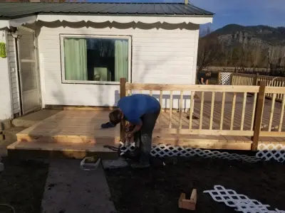 encircling wooden deck — Home Renovation & Remodeling Services project by Kingdom Building Brothers LLC