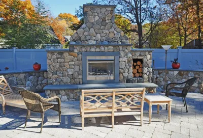Fire Places — Landscape Design project by Seoane Landscape Design in Wellesley