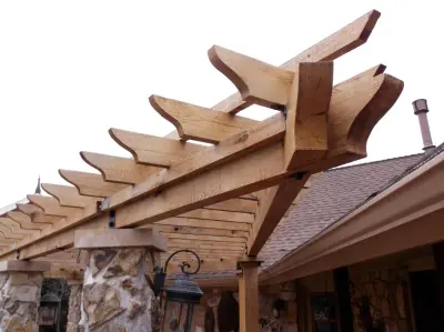 Living in a Golf Course Beneath a Custom Pergola — Home Renovation & Remodeling Services project by Contracting In Carpentry LLC